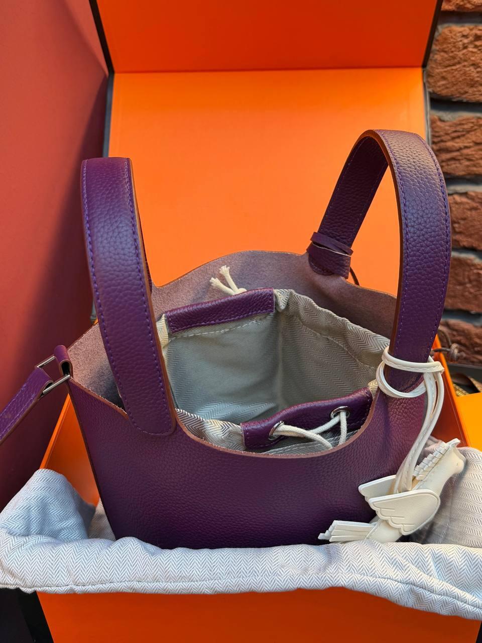 Hermes Picotin Lock 18 Bag "Purple" - Slika 5