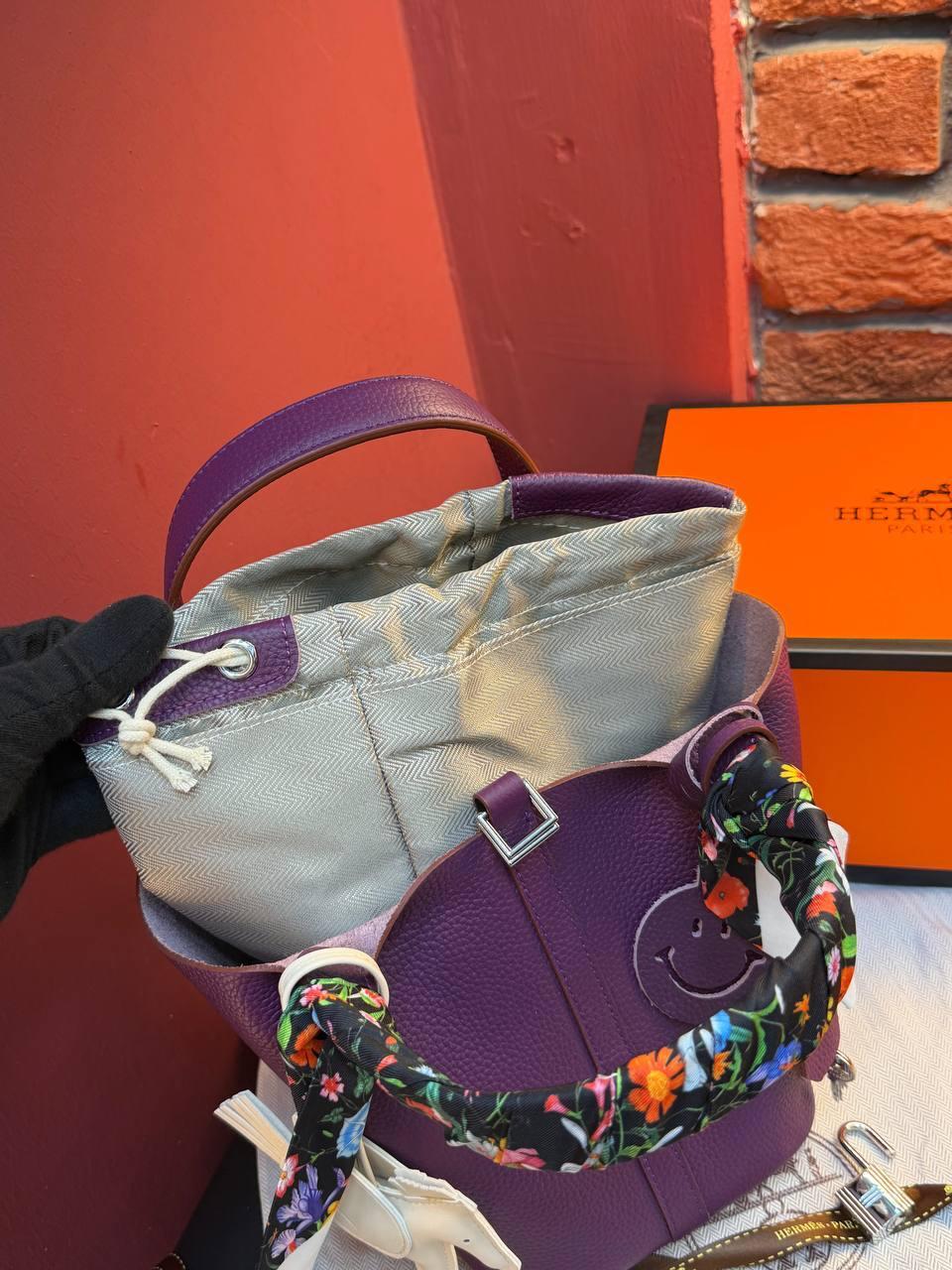 Hermes Picotin Lock 18 Bag "Purple" - Slika 6