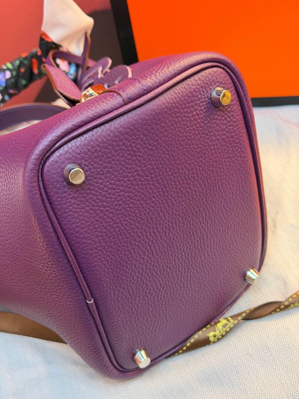 Hermes Picotin Lock 18 Bag "Purple" - Slika 8