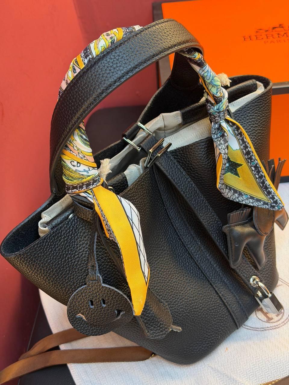 Hermes Picotin Lock 18 Bag "Black" - Slika 5