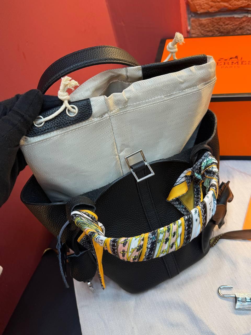 Hermes Picotin Lock 18 Bag "Black" - Slika 7