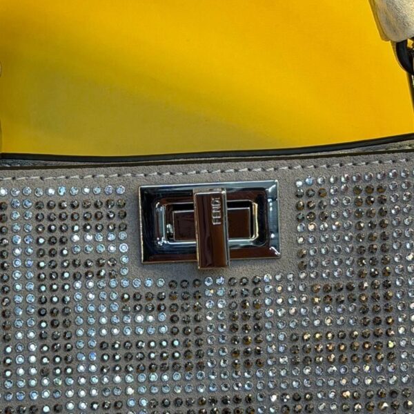 Fendi Silver Crystal Glitter Bag