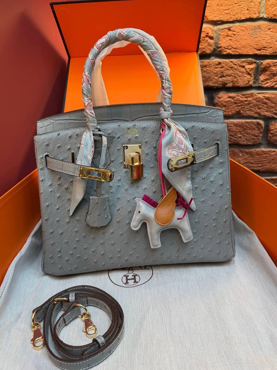 Hermes Birkin 30 Bag "Gray" - Slika 7