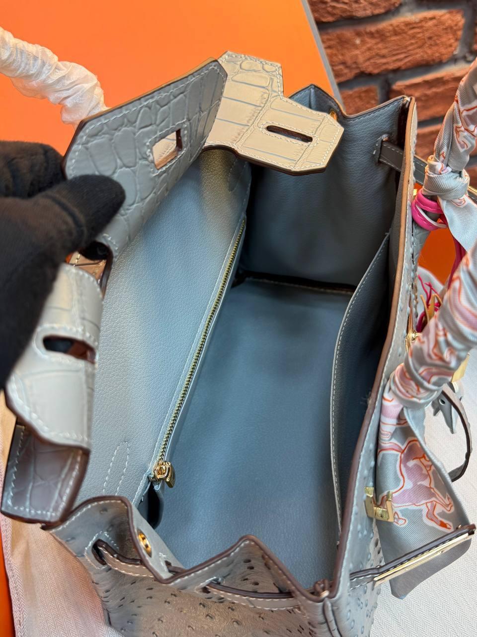 Hermes Birkin 30 Bag "Gray" - Slika 12
