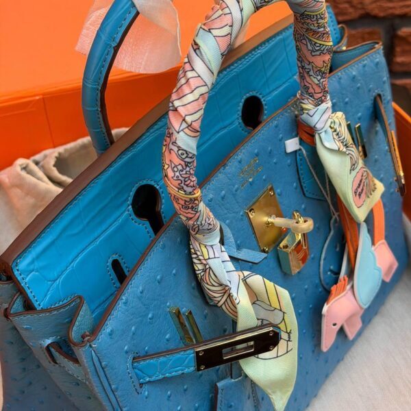 Hermes Birkin 30 Bag "Blue"