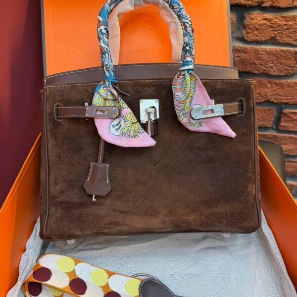 Hermes Birkin 30 Bag "Suede"