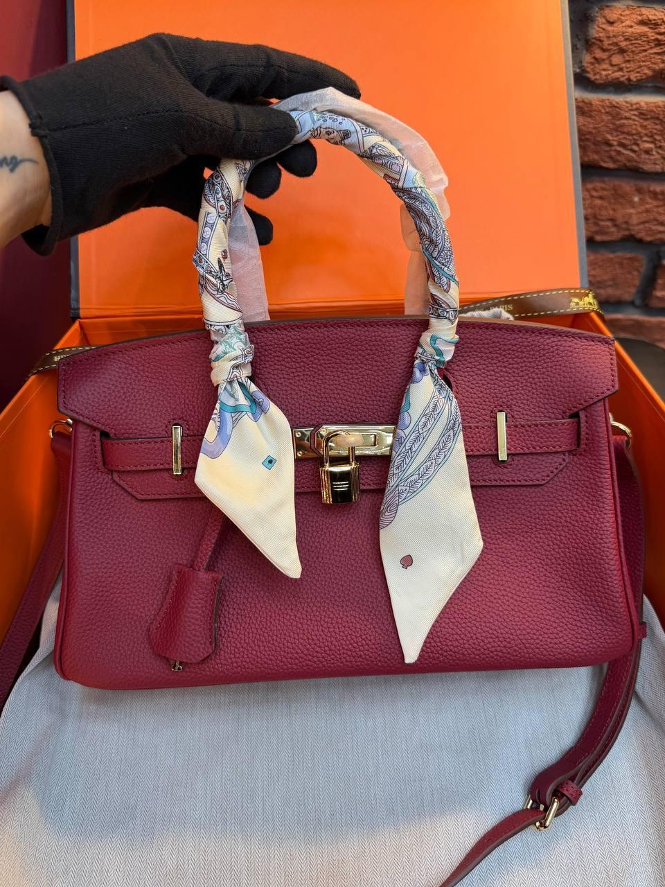 Hermes Birkin 30 Bag "Red" - Slika 2