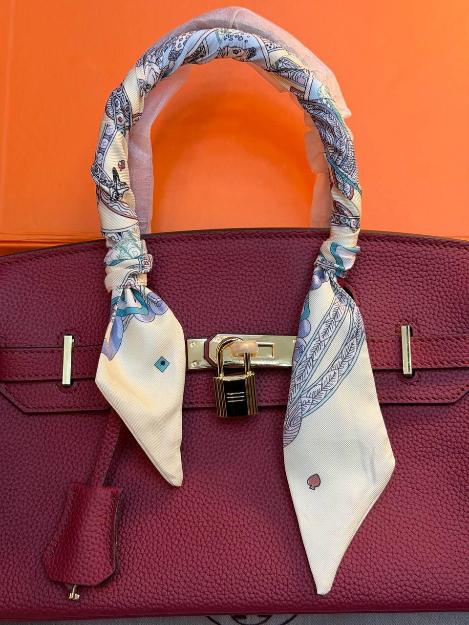 Hermes Birkin 30 Bag "Red" - Slika 4