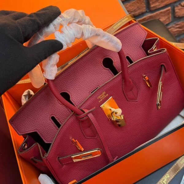 Hermes Birkin 30 Bag "Red"