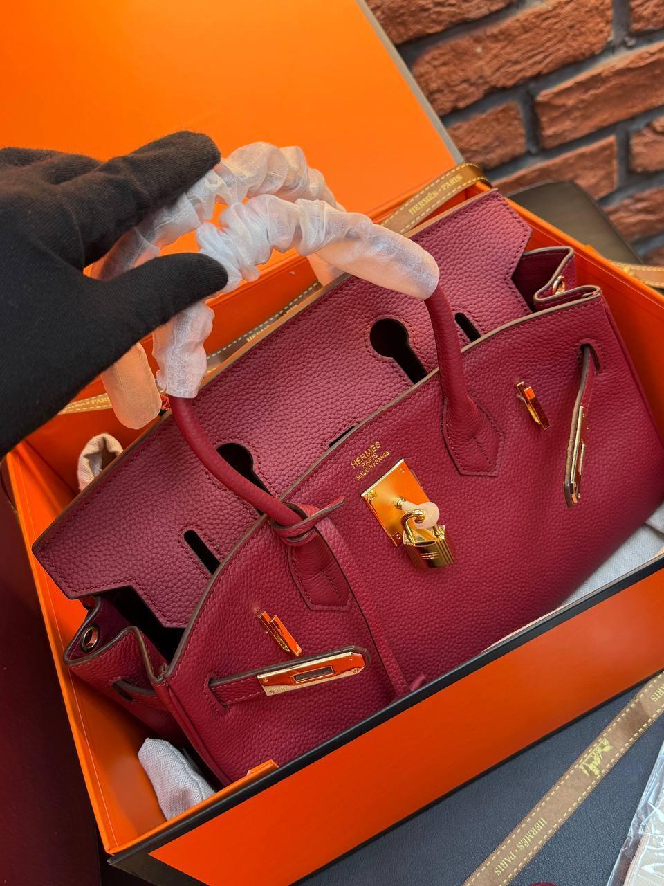 Hermes Birkin 30 Bag "Red" - Slika 6