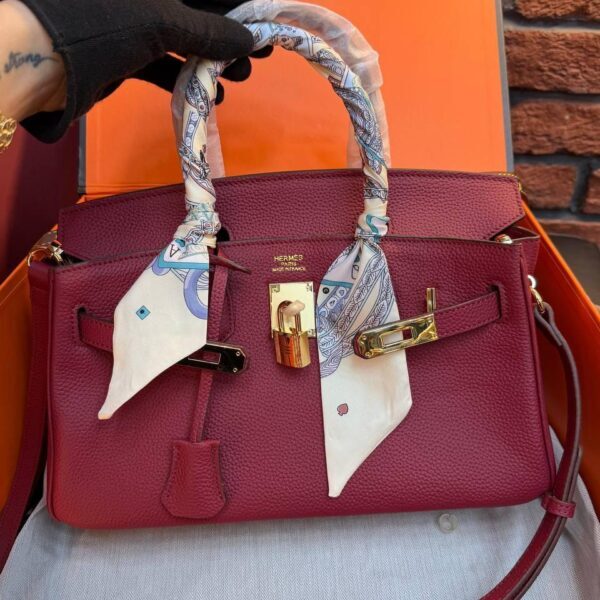 Hermes Birkin 30 Bag "Red"