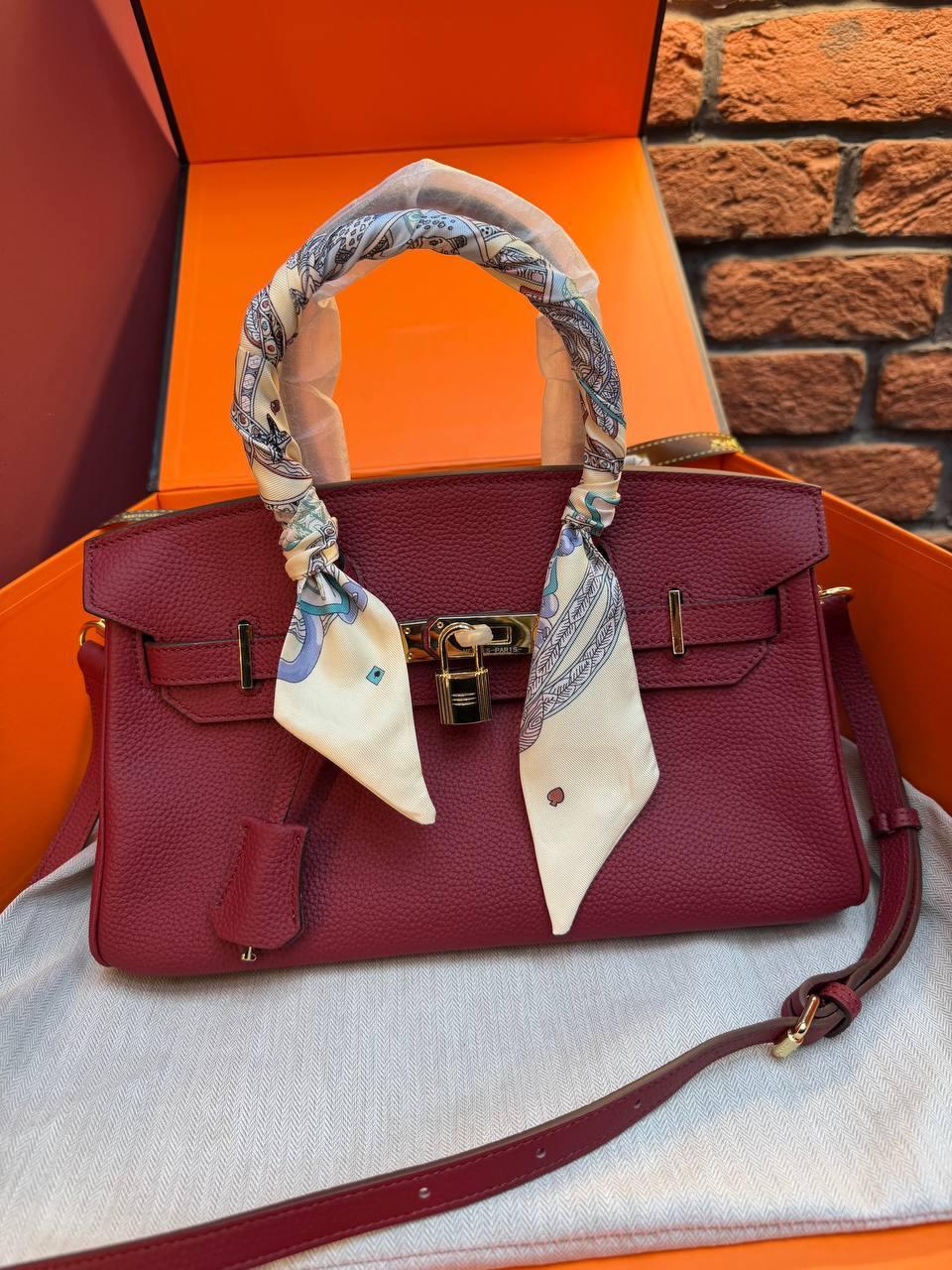 Hermes Birkin 30 Bag "Red" - Slika 10