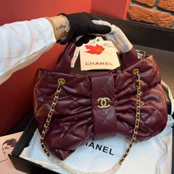 CHANEL Bow Bag "Burgundy"