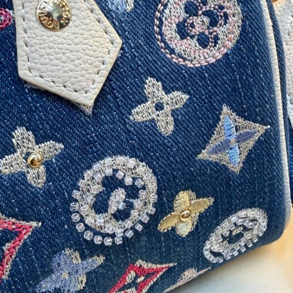 Louis Vuitton Nano Speedy Denim Blue