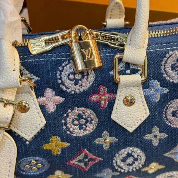 Louis Vuitton Nano Speedy Denim Blue