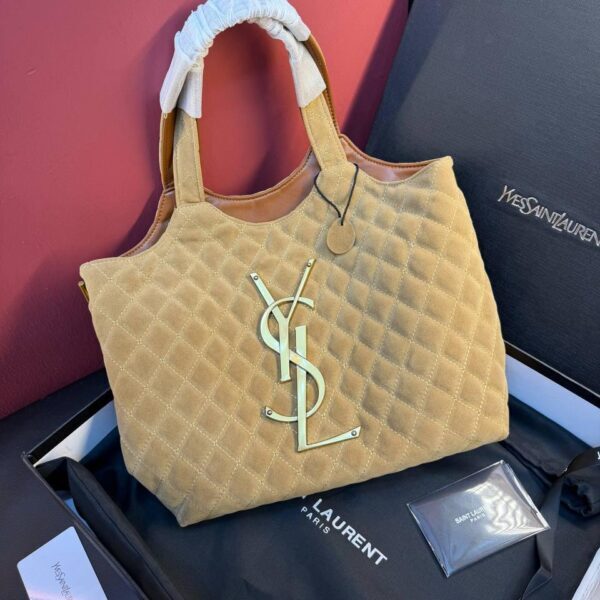 YVES SAİNT LAURENT Icare Medium in Quilted Suede
