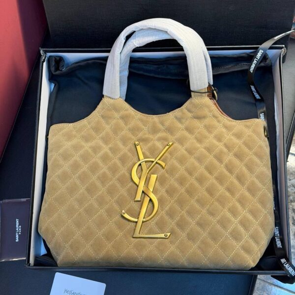 YVES SAİNT LAURENT Icare Medium in Quilted Suede