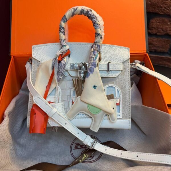 Hermes Birkin 20 Bag "White"