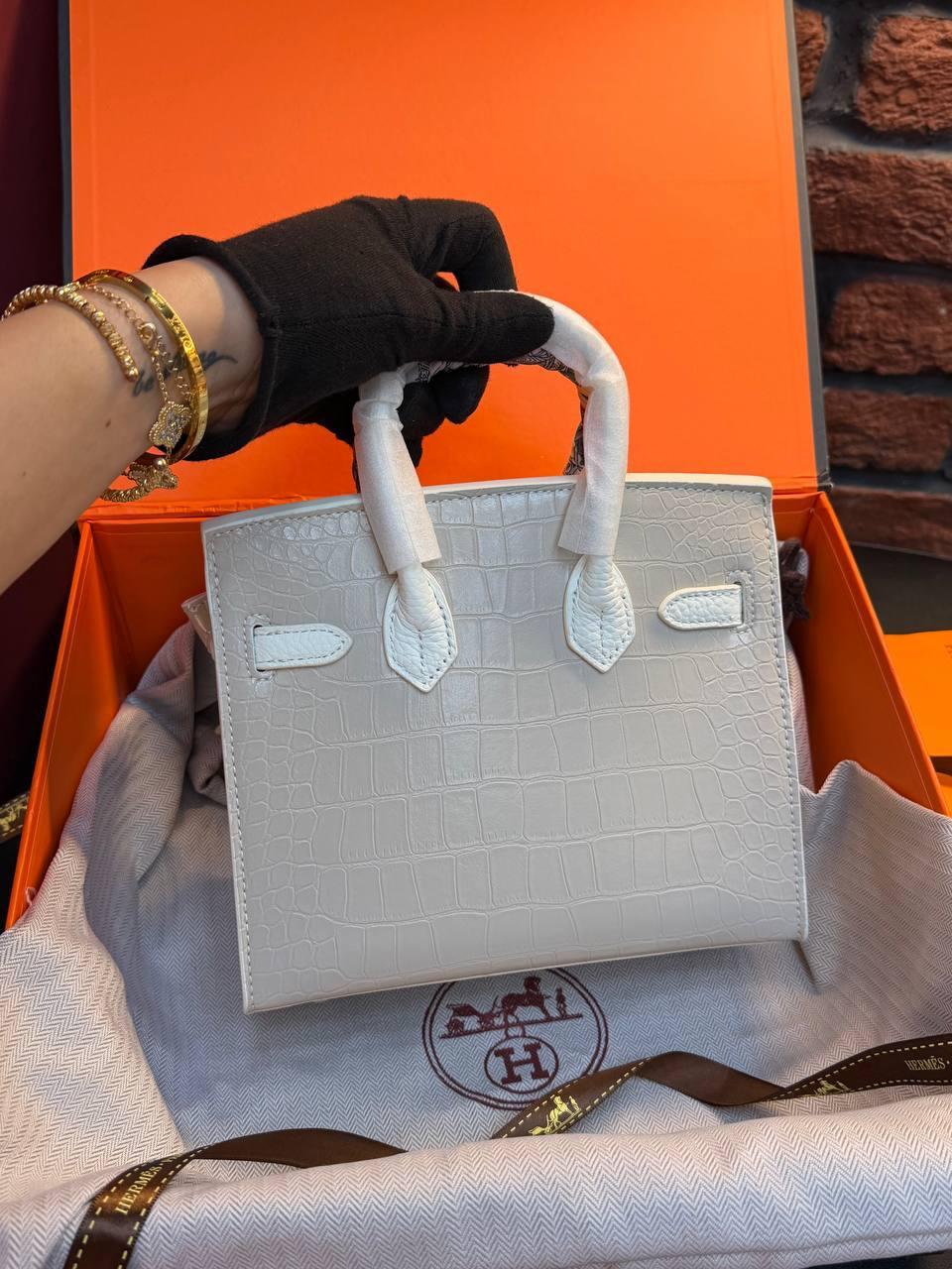 Hermes Birkin 30 Bag "White" - Slika 6