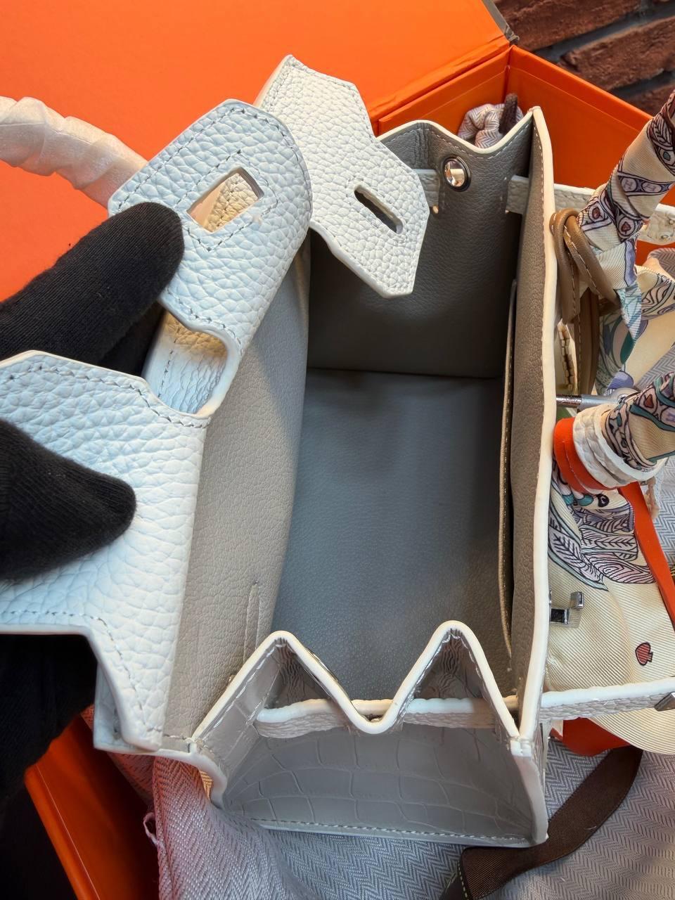 Hermes Birkin 30 Bag "White" - Slika 9