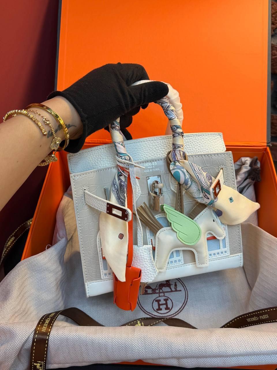 Hermes Birkin 30 Bag "White" - Slika 10