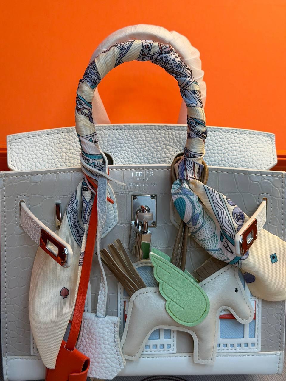 Hermes Birkin 30 Bag "White" - Slika 11