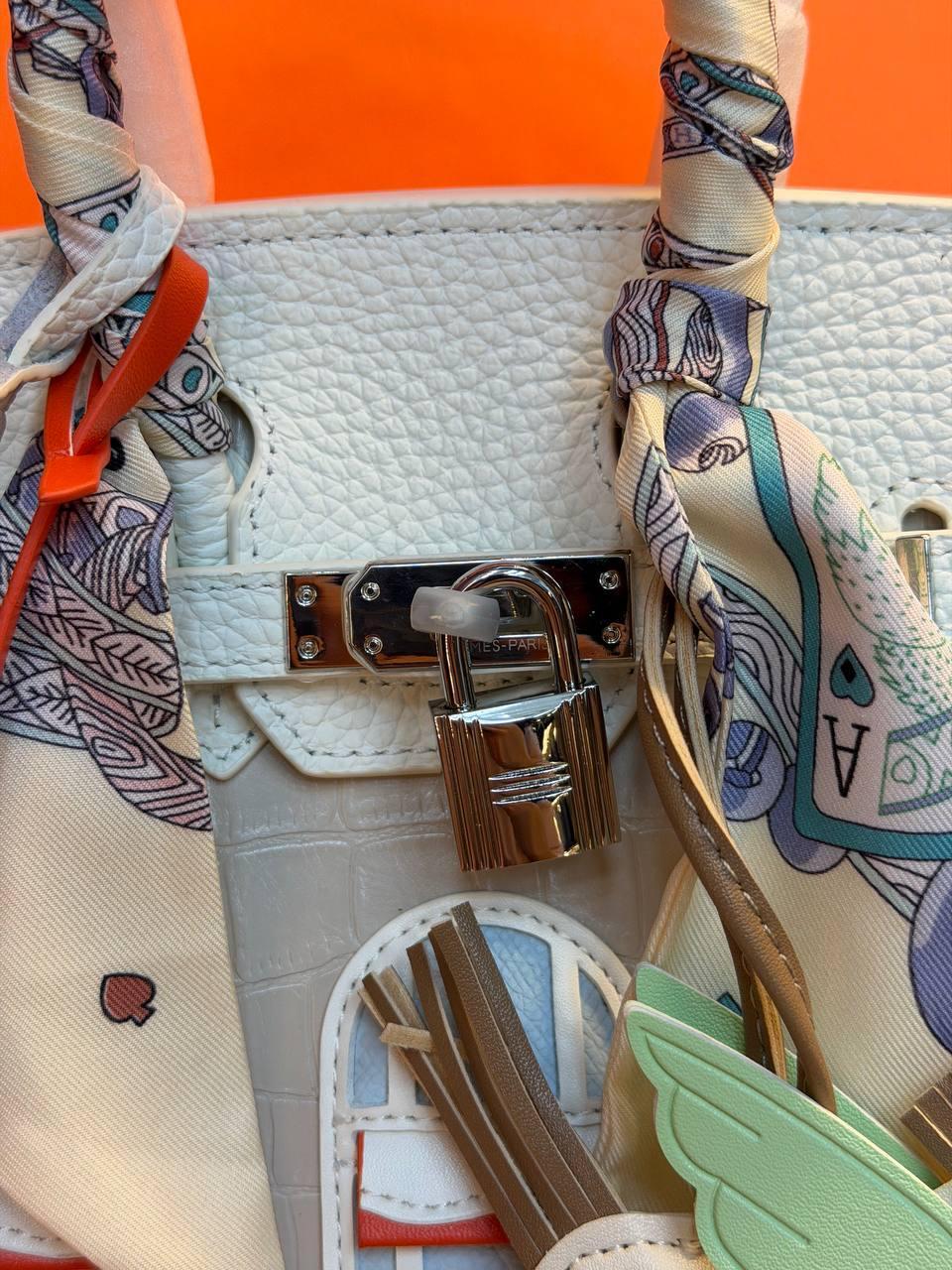 Hermes Birkin 30 Bag "White" - Slika 12