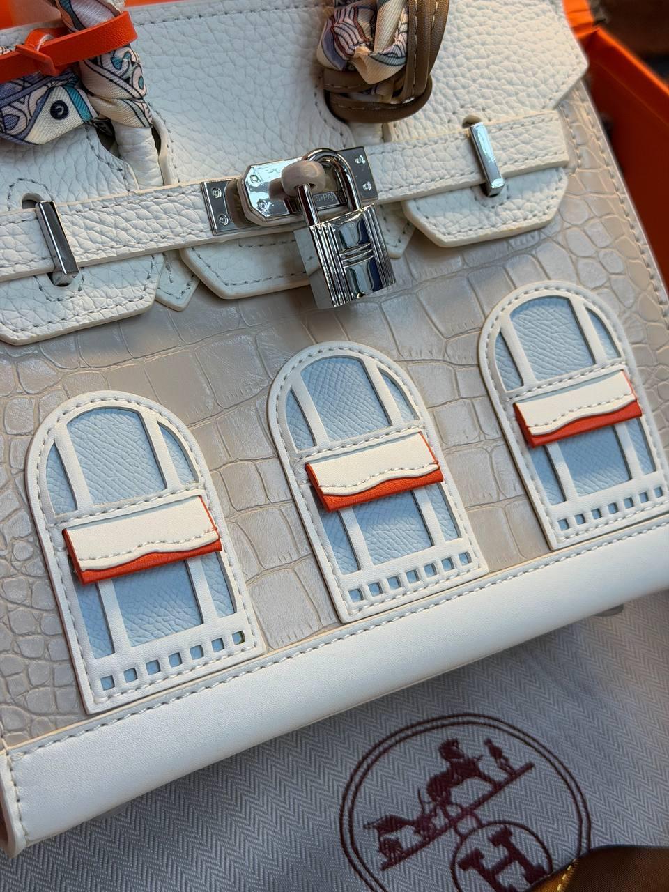 Hermes Birkin 30 Bag "White" - Slika 13