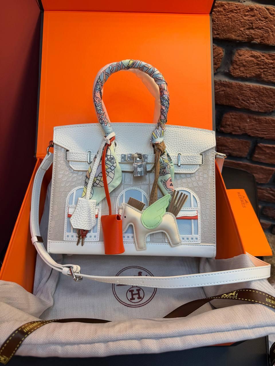 Hermes Birkin 30 Bag "White" - Slika 15