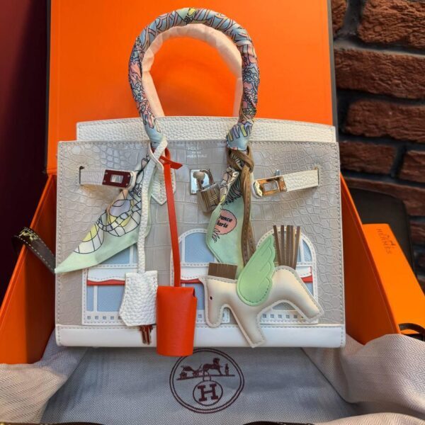 Hermes Birkin 20 Bag "White"