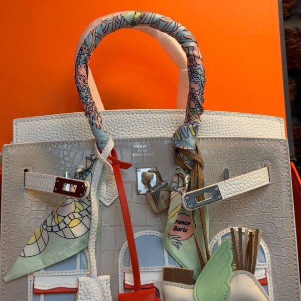 Hermes Birkin 20 Bag "White"