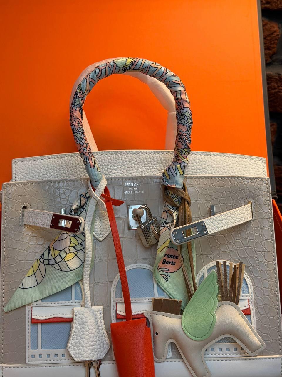 Hermes Birkin 30 Bag "White" - Slika 22
