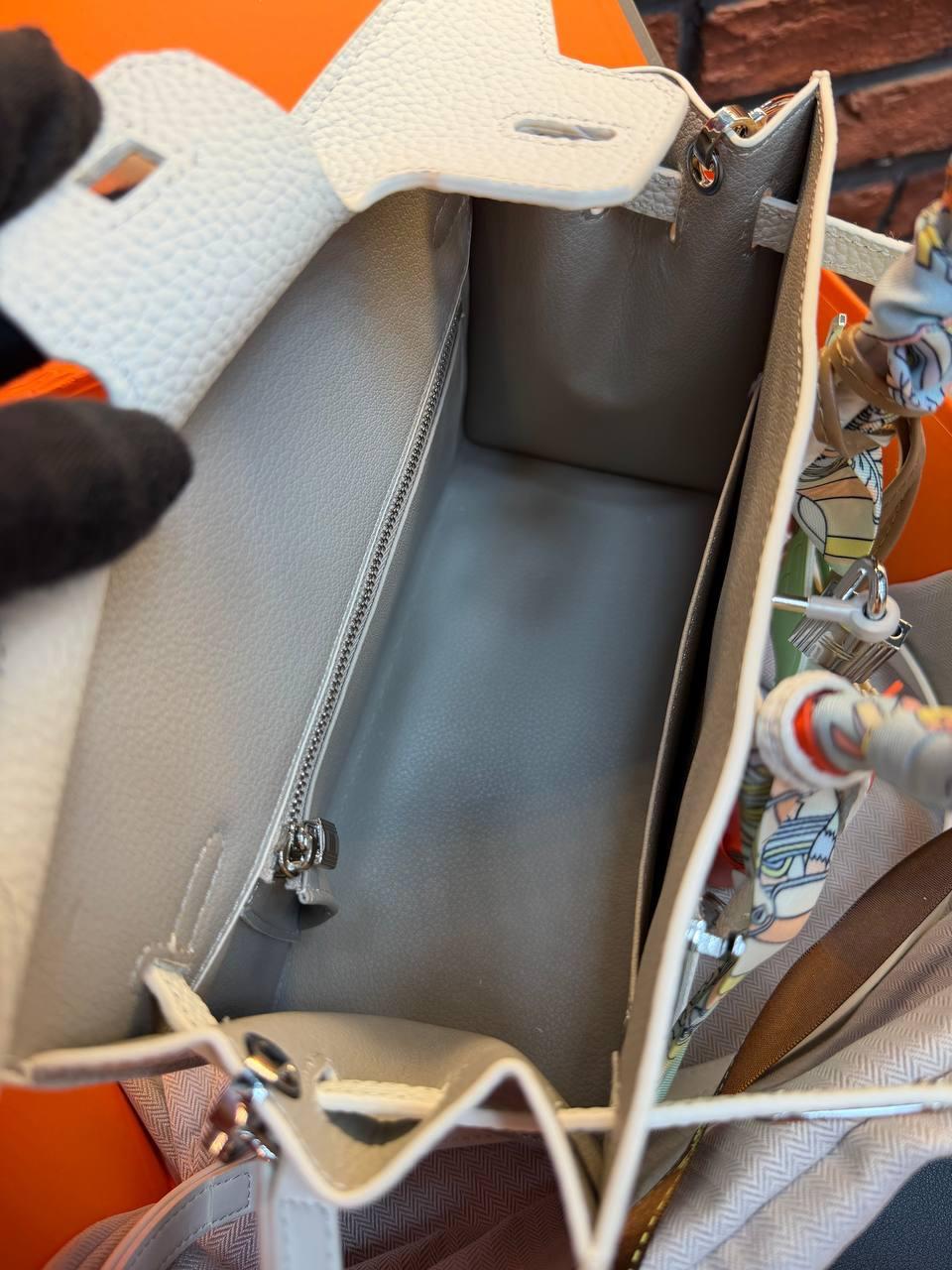 Hermes Birkin 30 Bag "White" - Slika 25