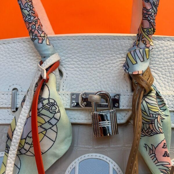 Hermes Birkin 20 Bag "White"