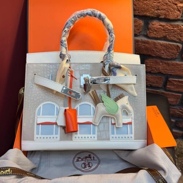 Hermes Birkin 20 Bag "White"