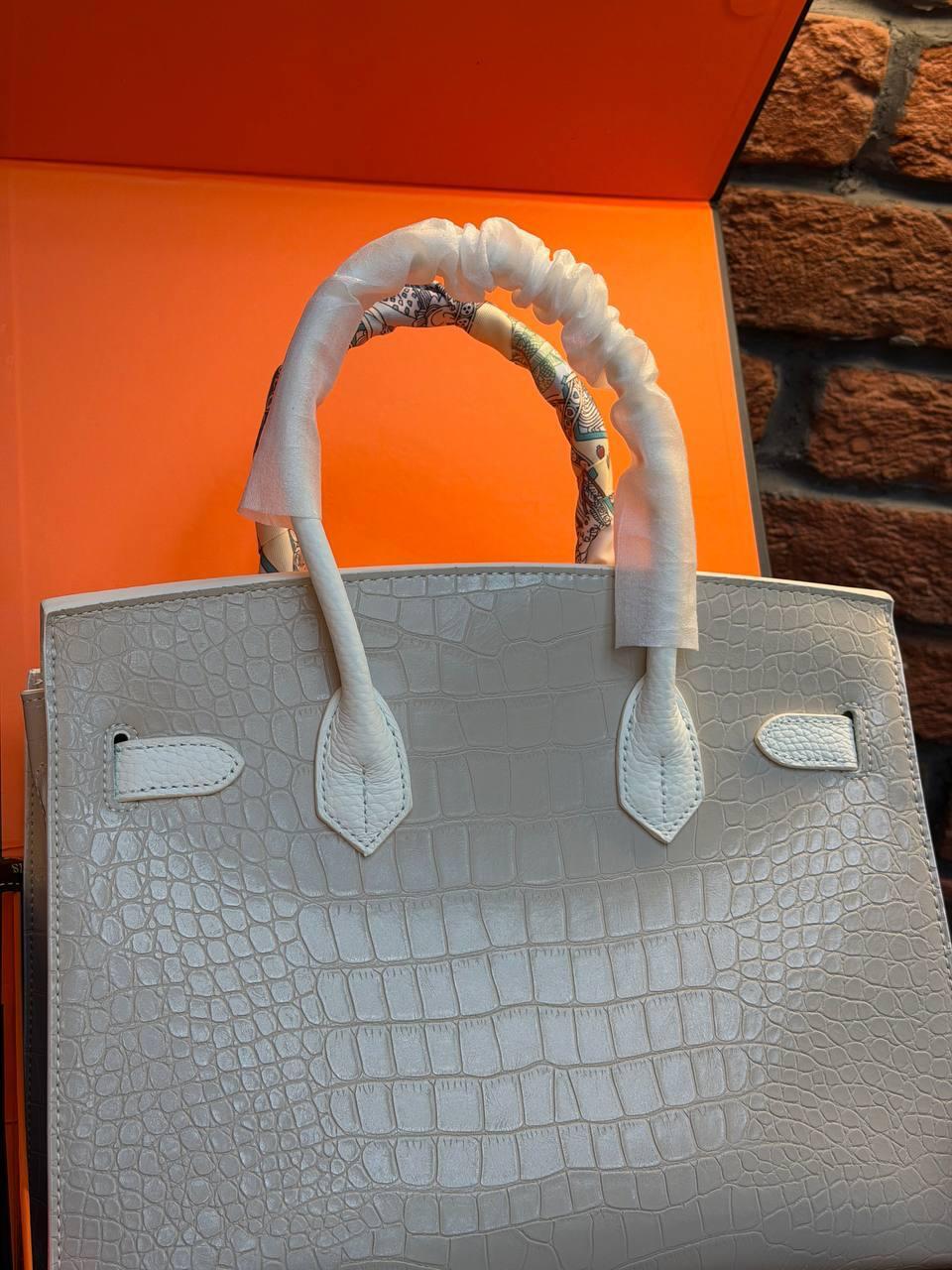Hermes Birkin 30 Bag "White" - Slika 33