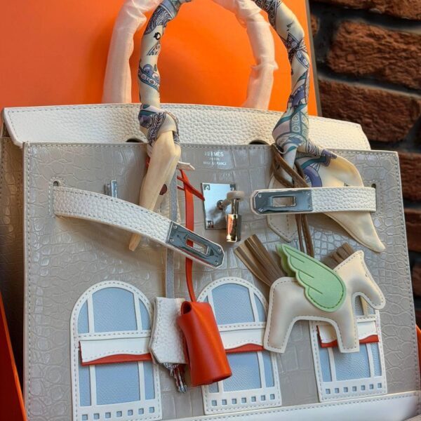 Hermes Birkin 20 Bag "White"