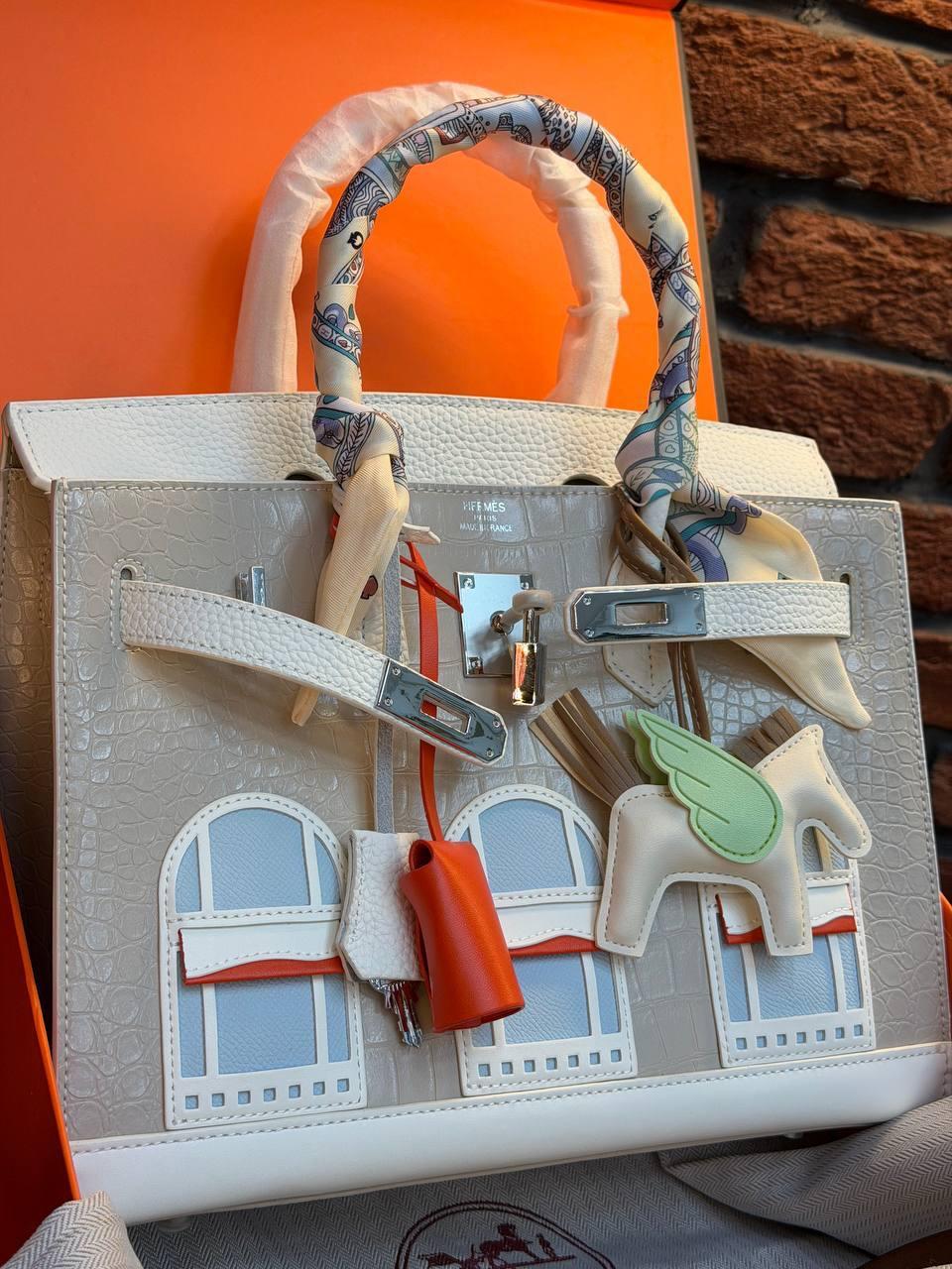Hermes Birkin 30 Bag "White" - Slika 34