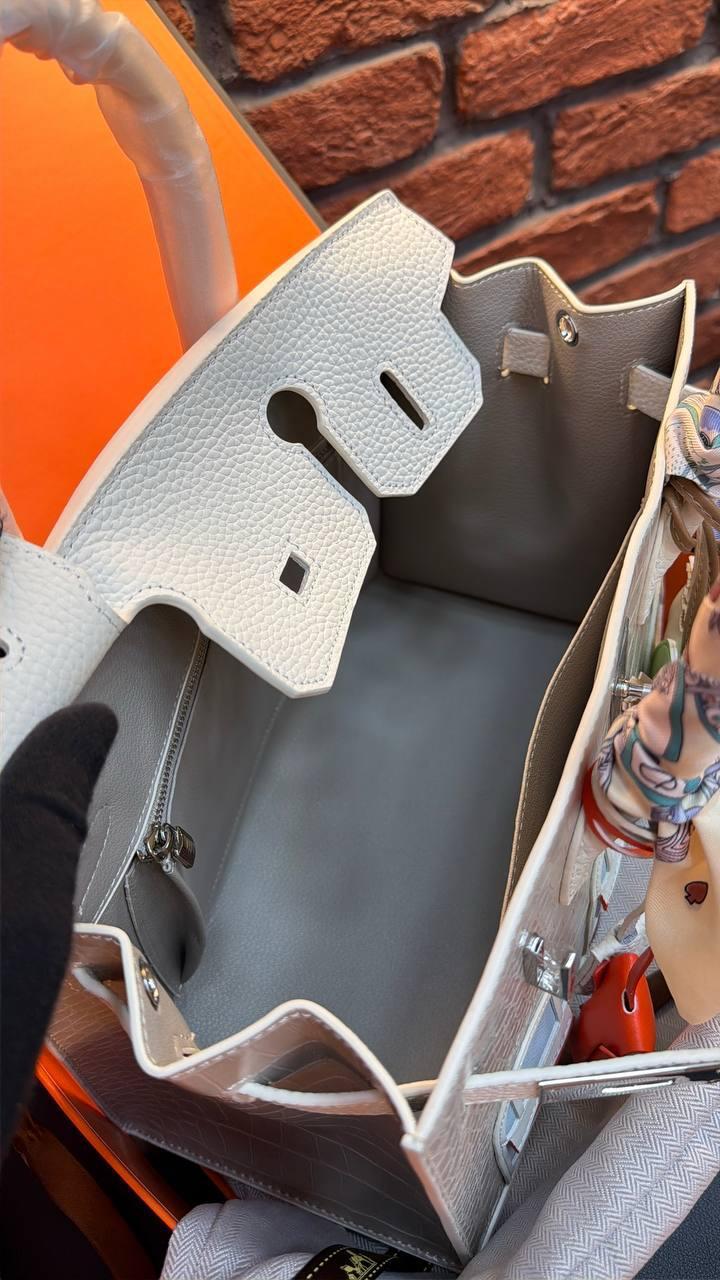 Hermes Birkin 30 Bag "White" - Slika 35