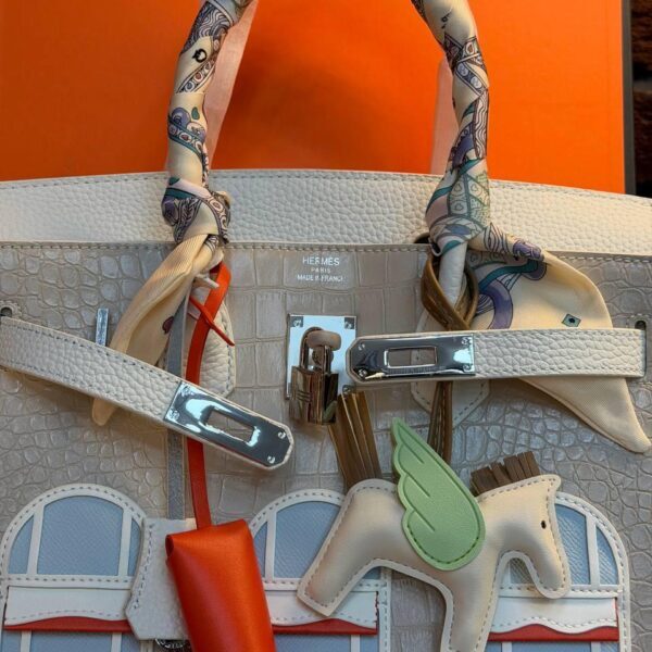 Hermes Birkin 20 Bag "White"