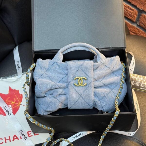 CHANEL Bow Bag "Blue"
