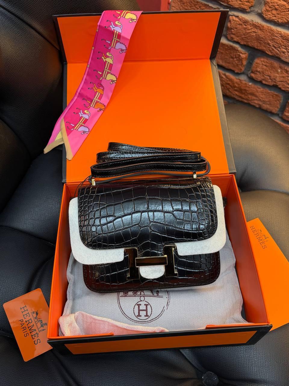 HERMES Constance Bag "Black" - Slika 3