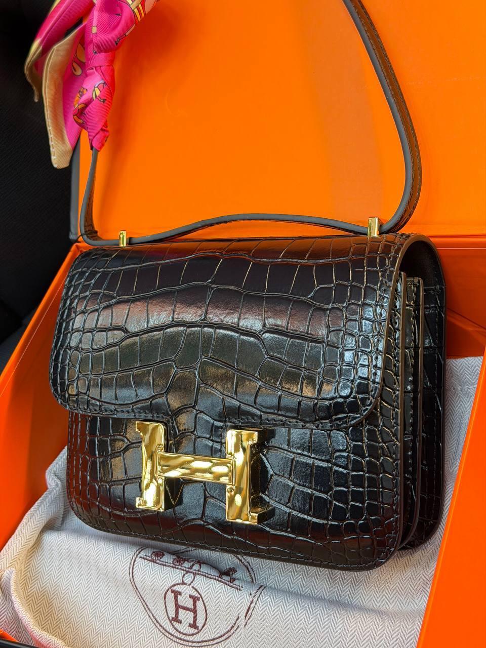 HERMES Constance Bag "Black" - Slika 6