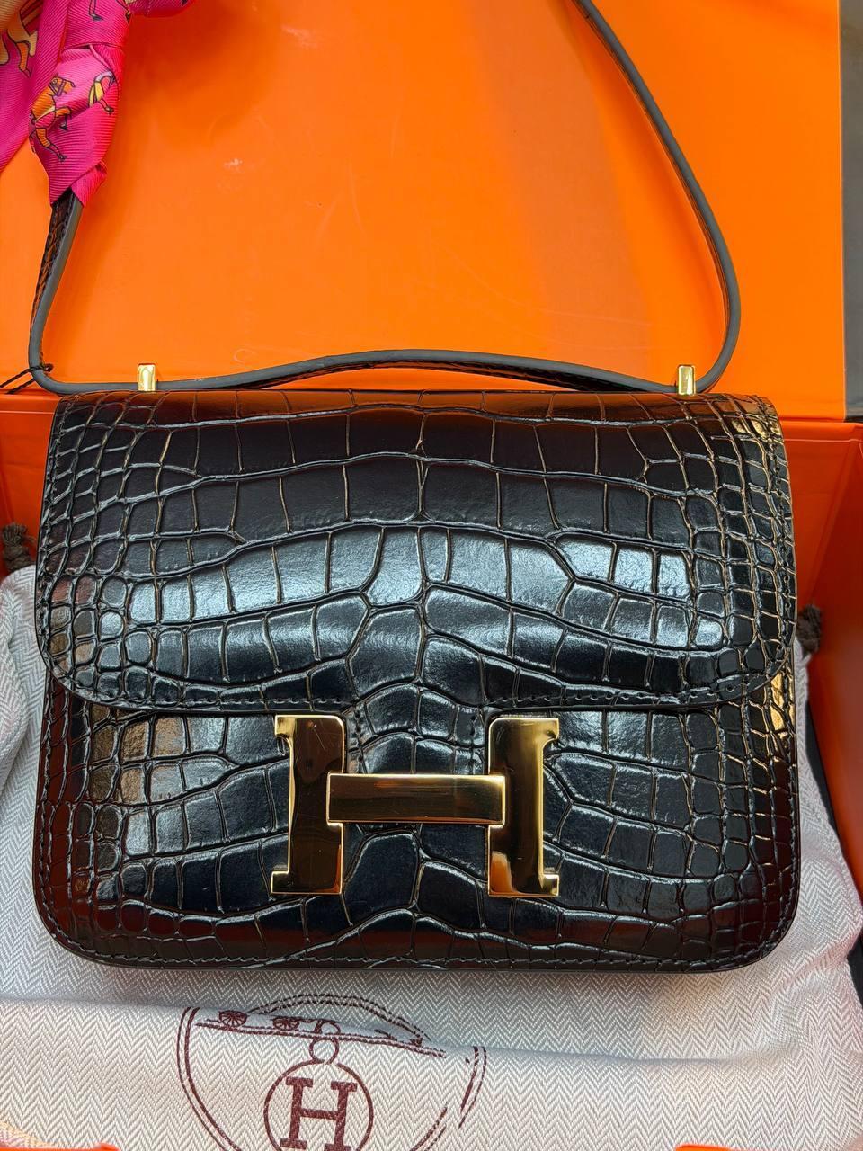 HERMES Constance Bag "Black" - Slika 7