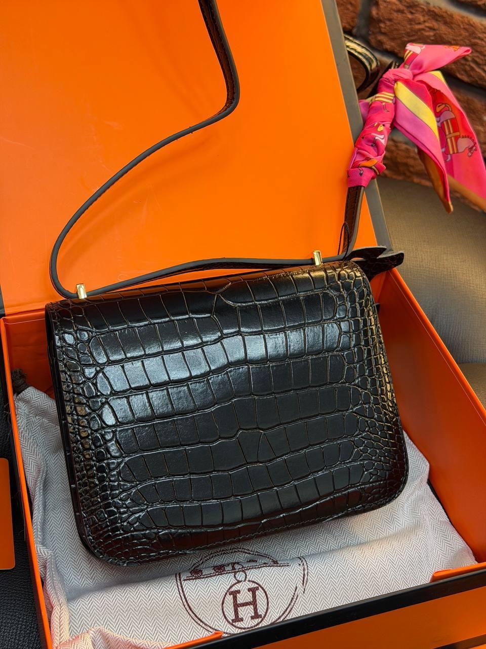 HERMES Constance Bag "Black" - Slika 8
