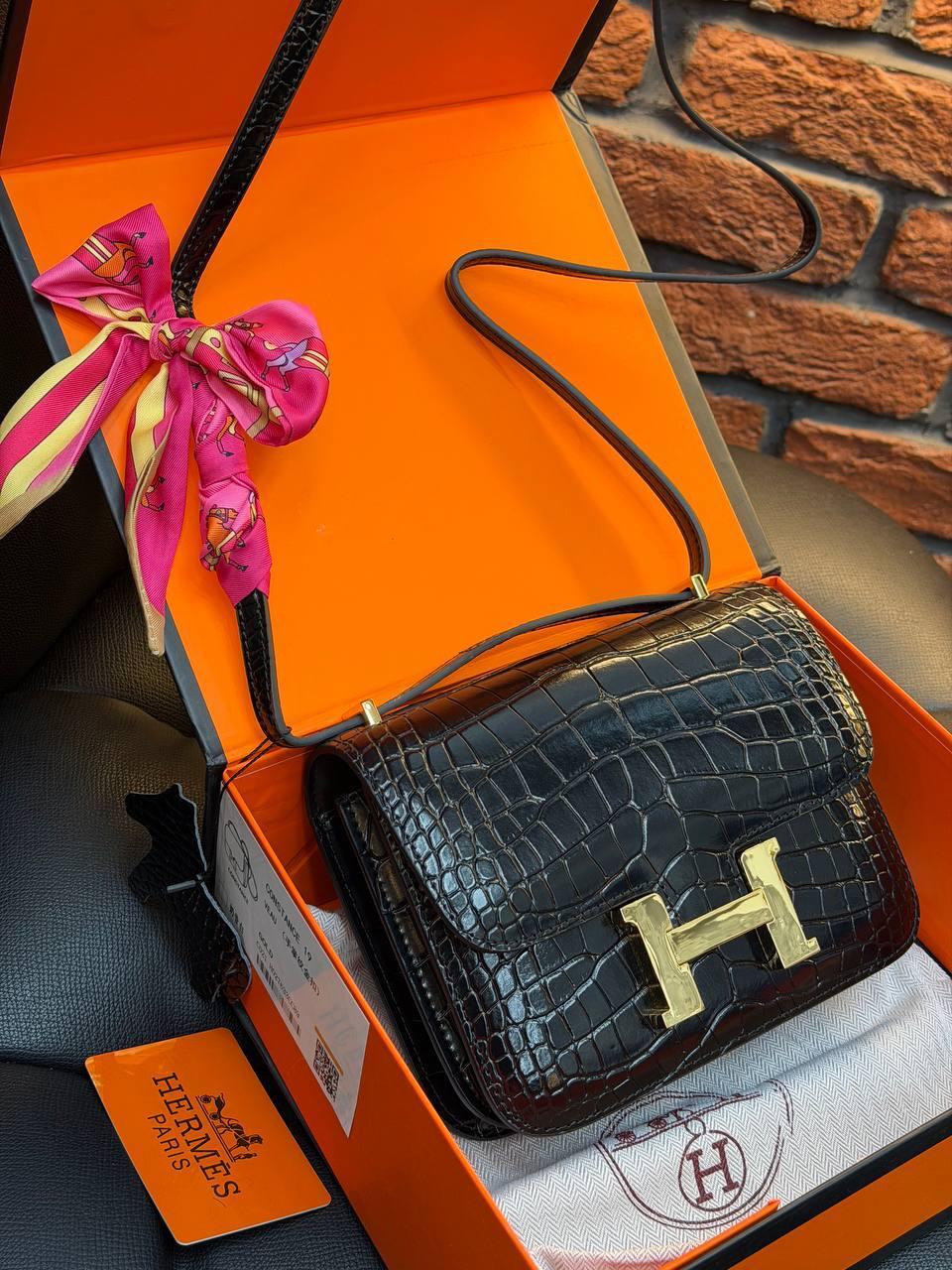 HERMES Constance Bag "Black" - Slika 9
