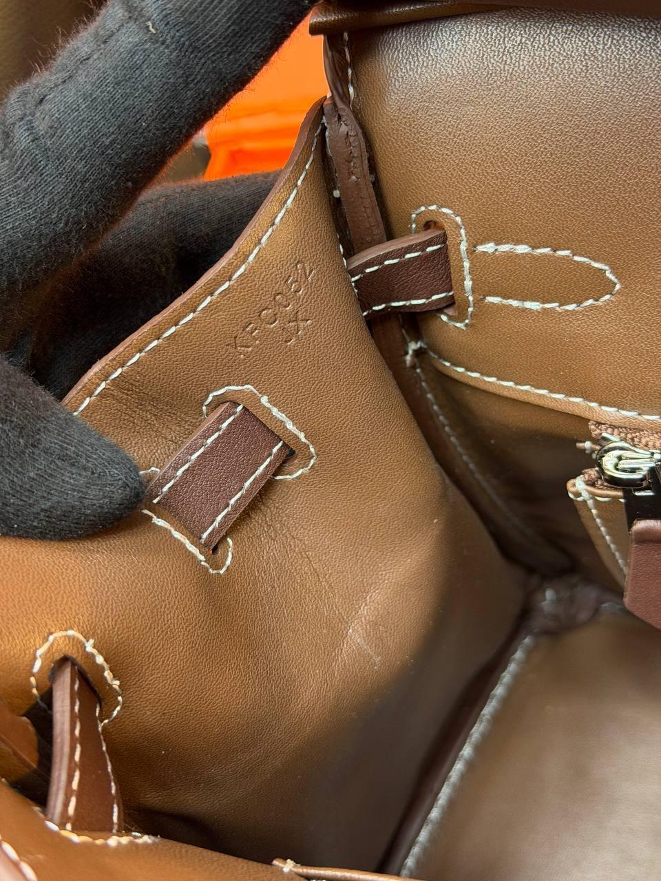 Hermes Birkin 25 Bag Suede "Dark Brown" - Slika 14