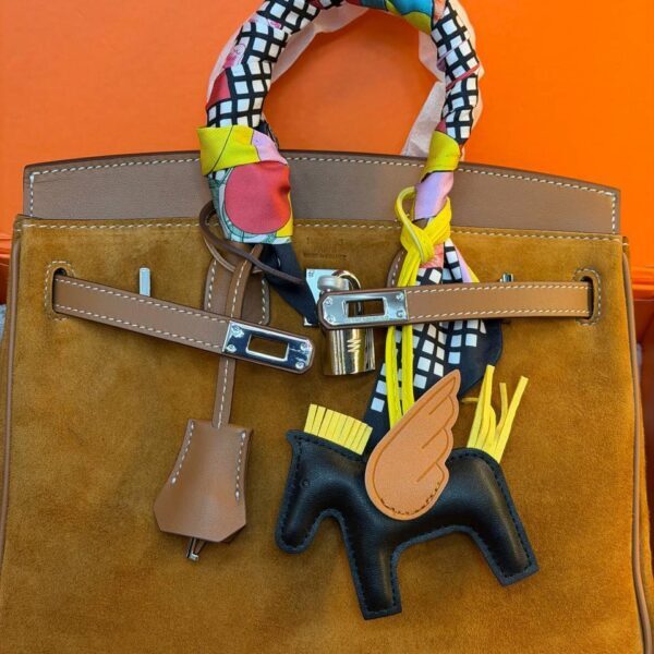 Hermes Birkin 25 Bag Suede "Camel"