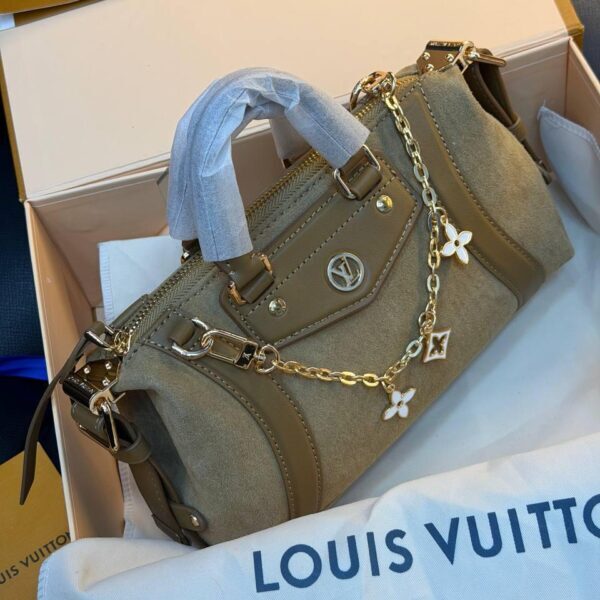 Louis Vuitton Nano LV Biker Suede "Brown"