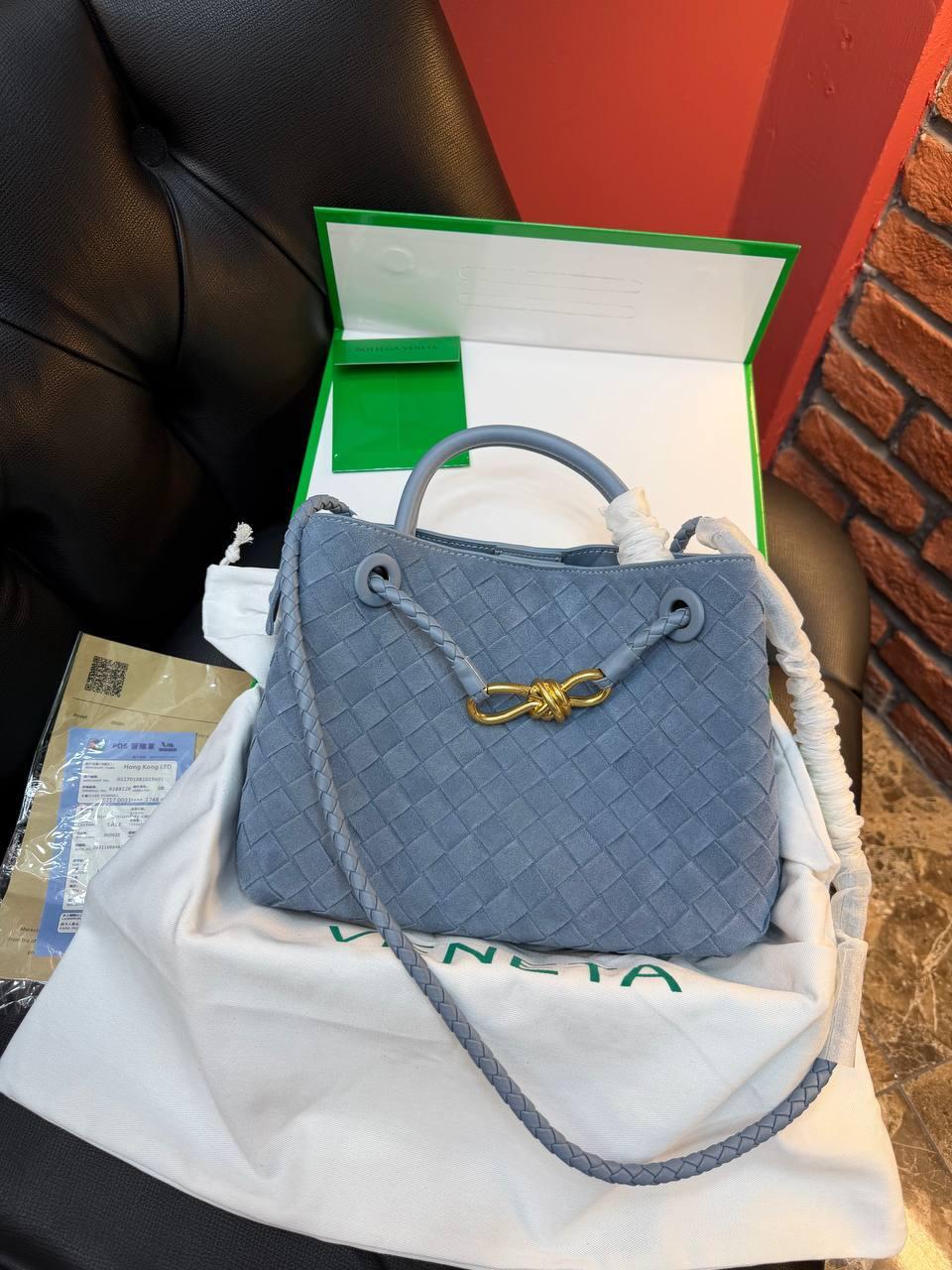 Bottega Veneta Andiamo Small "Blue"